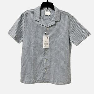 Cactus Man Ricky Singh Seersucker Short Sleeve Shirt Size Medium NWT